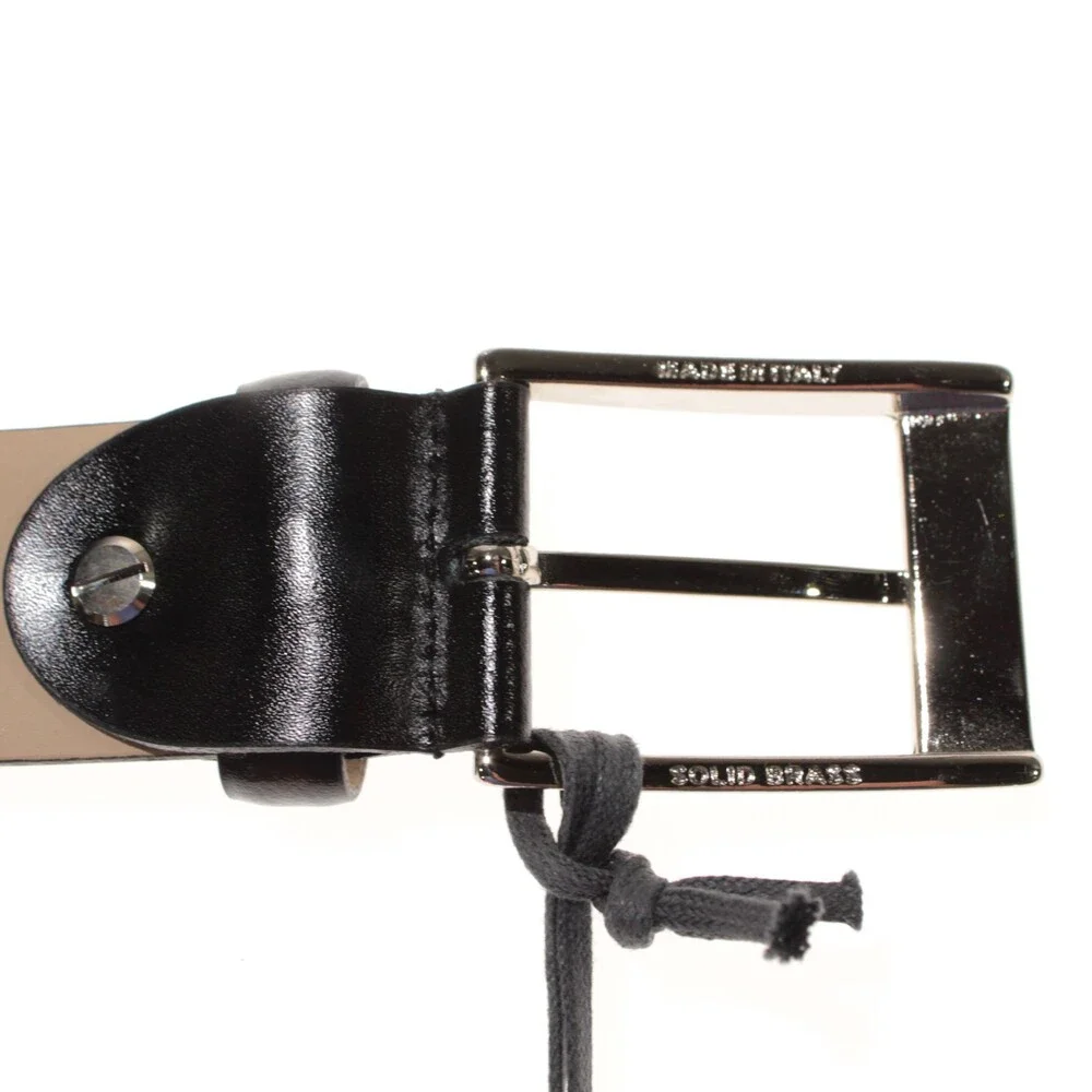 Pal Zileri NWT Classic Belt Size 85 / 48 (US 32) in Solid Black Leather